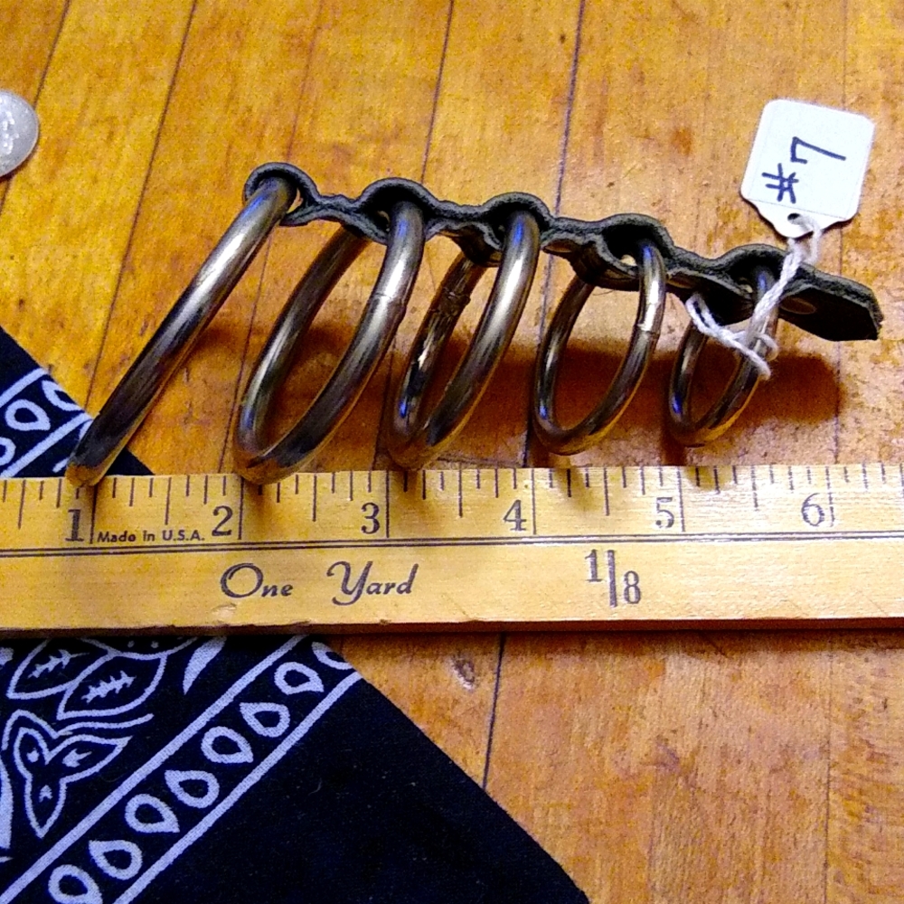 C-ring Metal & Faux Leather, #7 - Picture 3 of 7